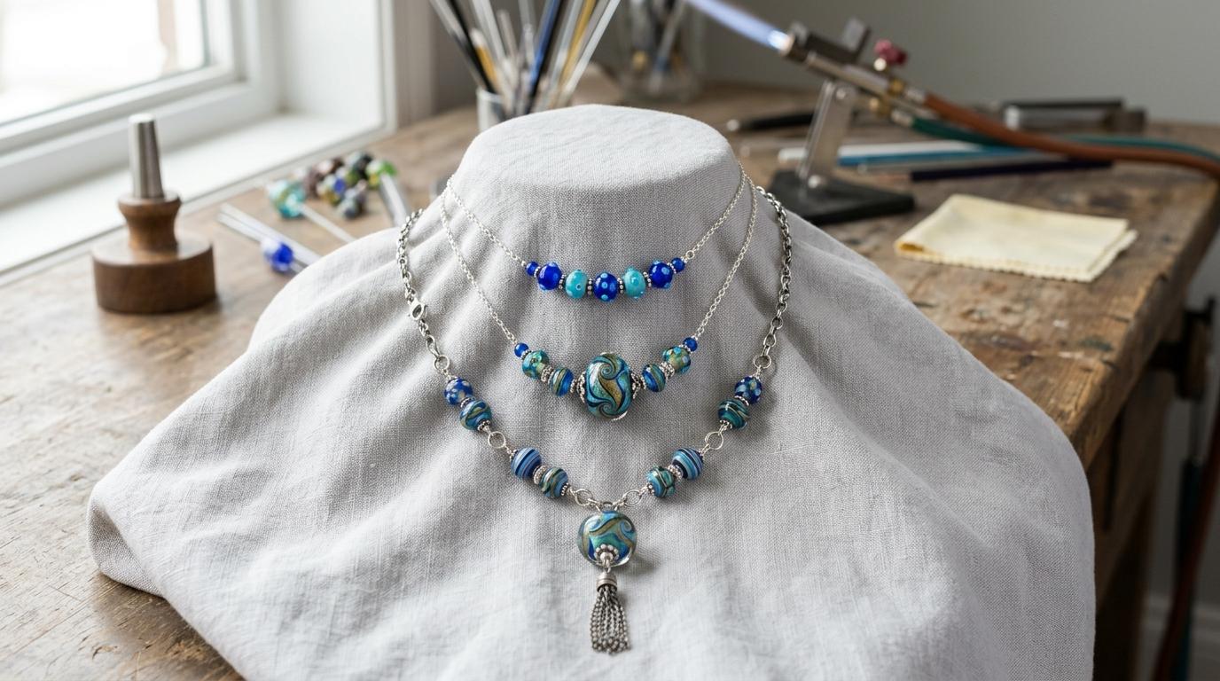 The 3-Piece Rule That Actually Works for Lampwork Necklaces